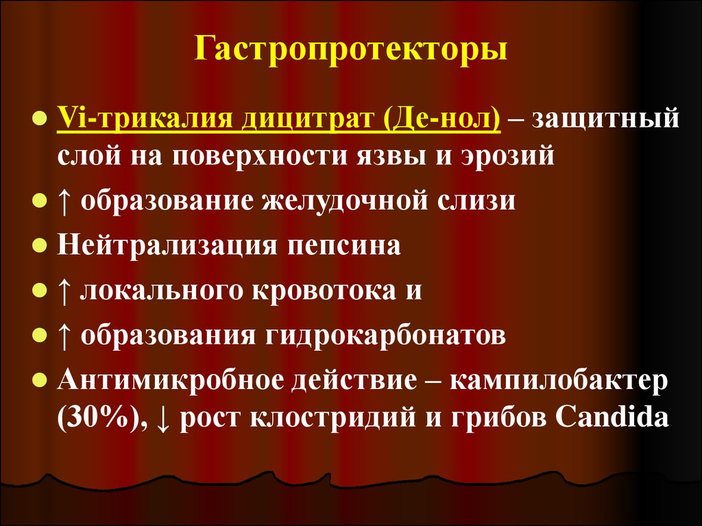 Гастропротекторы фармакология презентация