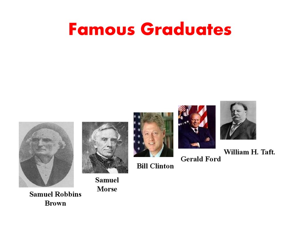 Famous Graduates