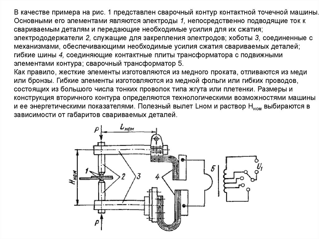 Реферат: Расчёт параметров режима, элементов сварочного контура и трансформатора машины для контактной точечной сварки
