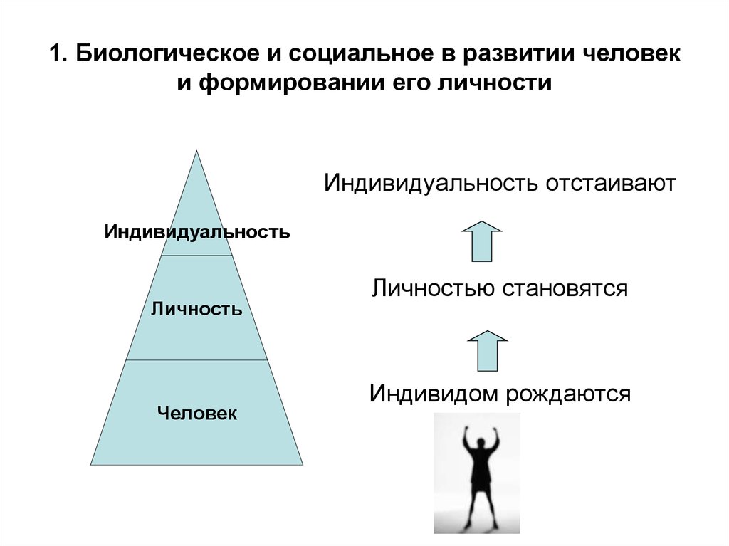 Формирование социальной жизни. Биологическое в личности. Биологическое в развитии личности. Биологические и социальные предпосылки в развитии личности. Биологическое и социальное развитие.