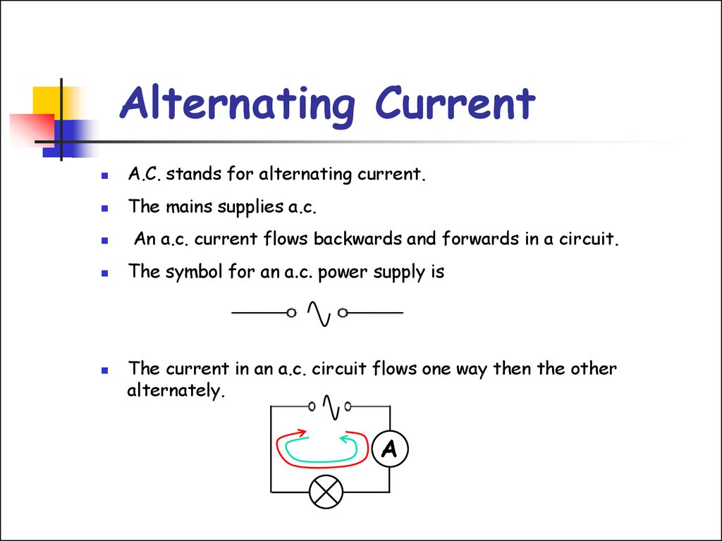 Direct & alternating current - презентация онлайн iid wiring diagram 