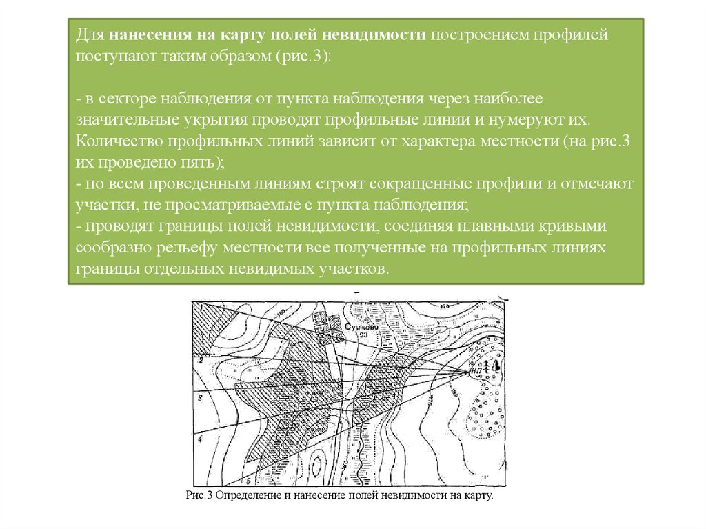 Карта измерения полей