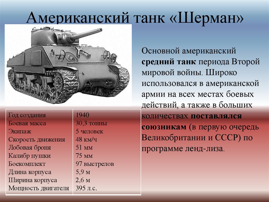 Автомобиль танк обзор характеристики. Танк Шерман ТТХ. ТТХ танка Шерман м4. Американский танк 2 мировой войны Шерман. Танк т-34 ТТХ.