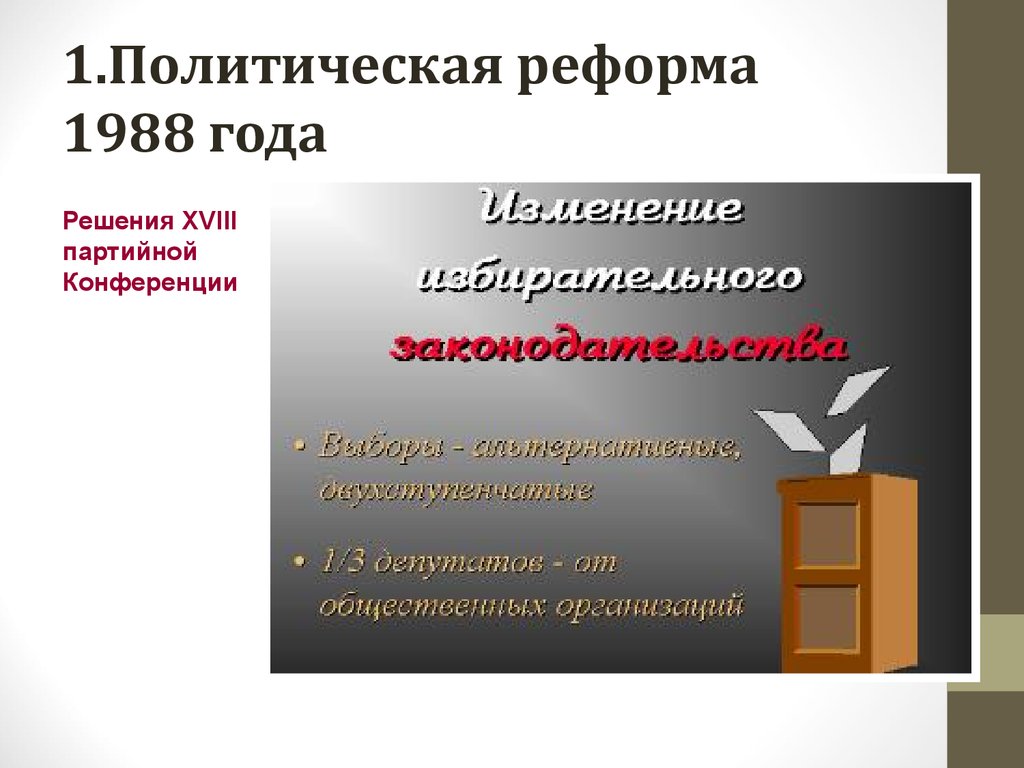 Органы государственной власти перестройки