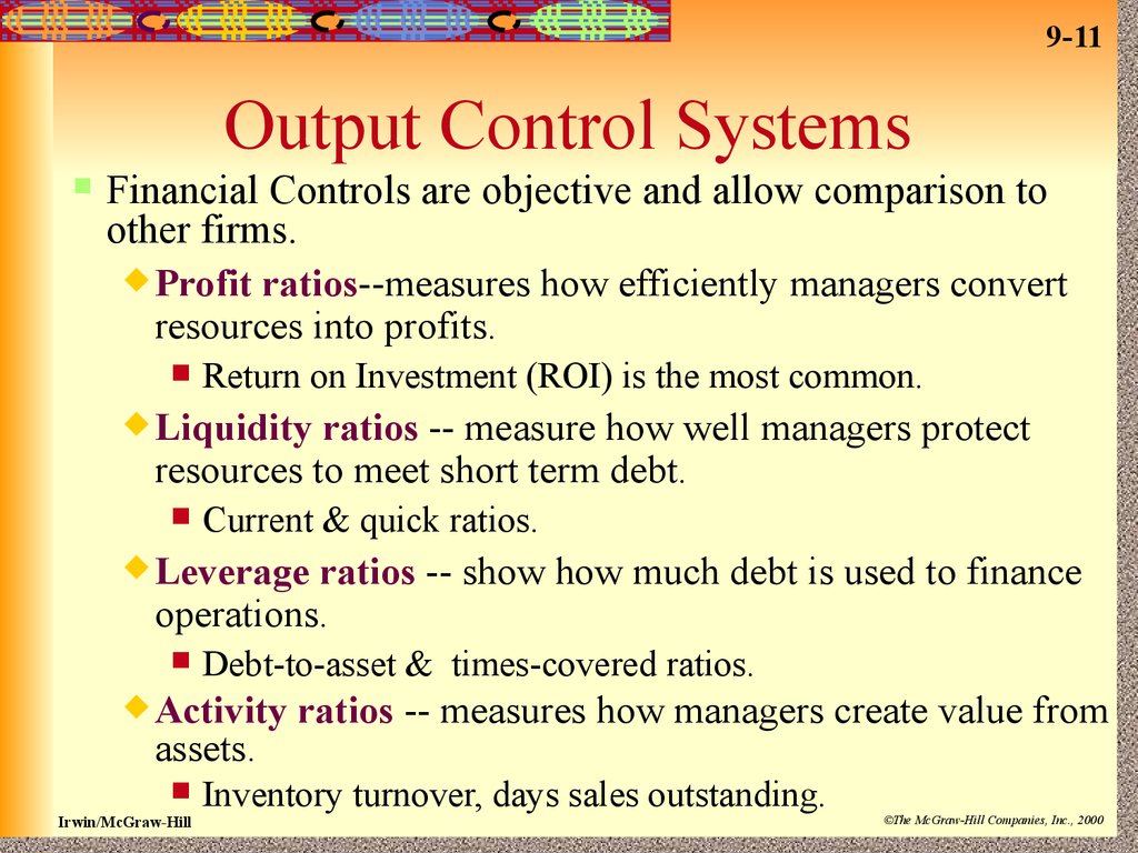 Output Control Systems