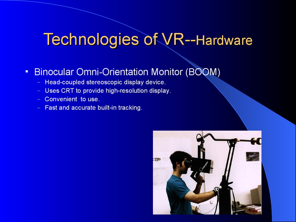 Technologies of VR--Hardware