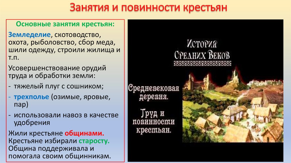 Повинности средневековых крестьян. Занятия крестьян. Основные занятия крестьян. Крестьянство основные занятия. Главное занятие крестьянина.