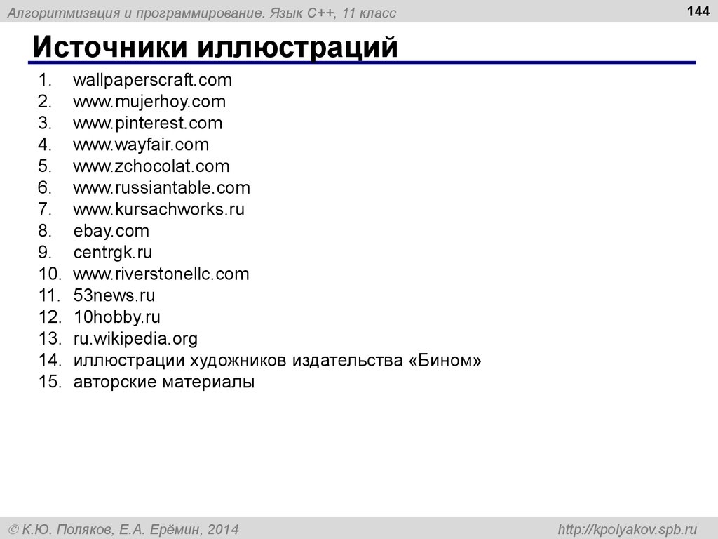 Источники иллюстраций