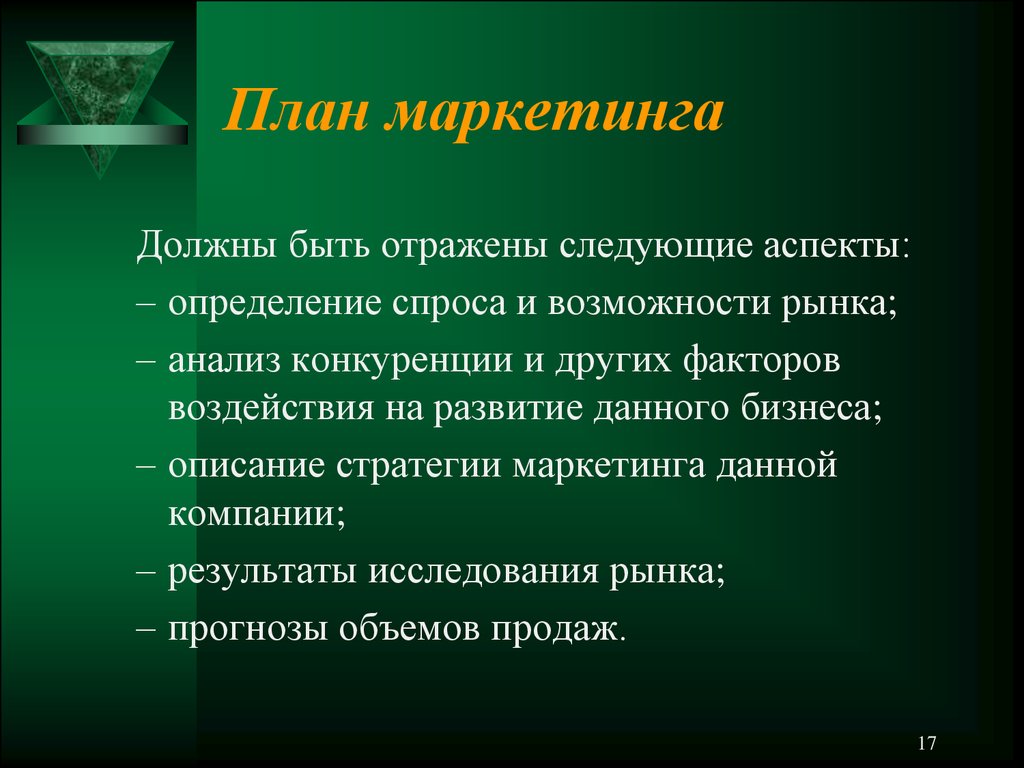 Доклад по проекту должен отражать следующие аспекты