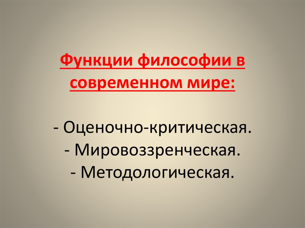 Философия будущего