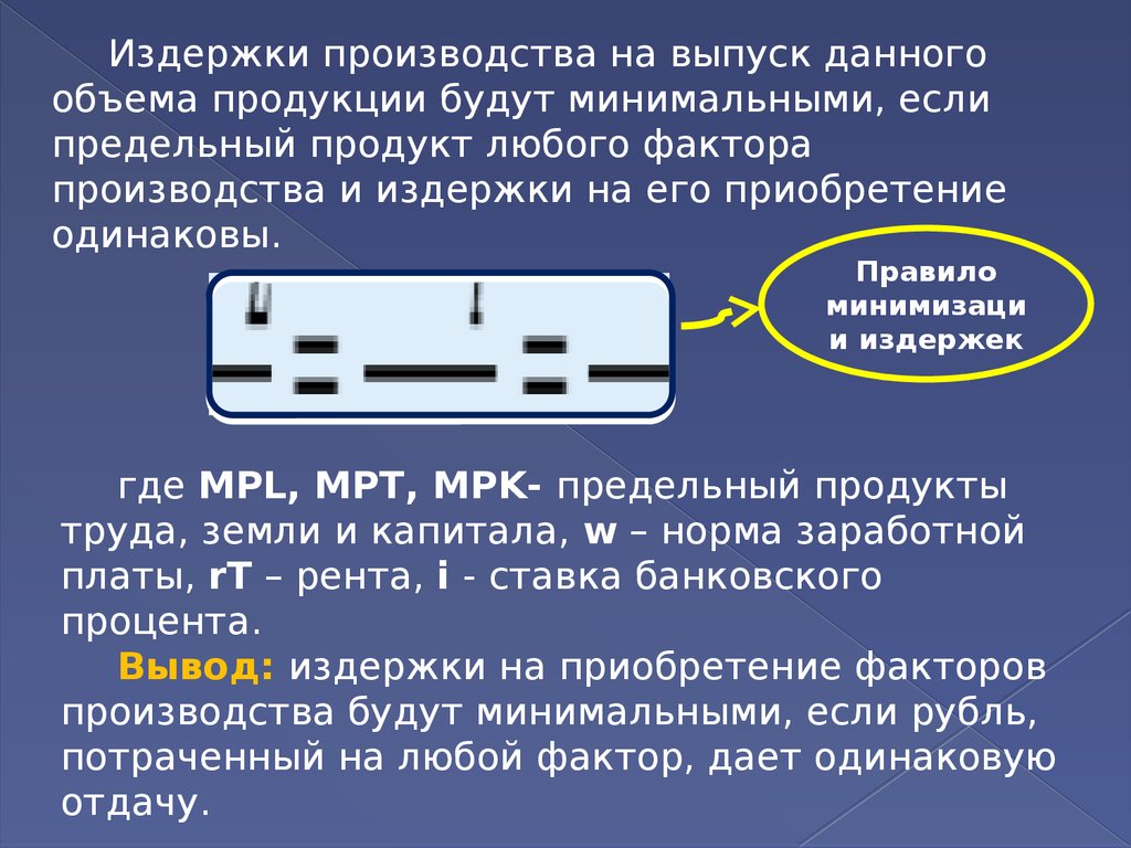 Выводы факторов производства. Информация как фактор производства.