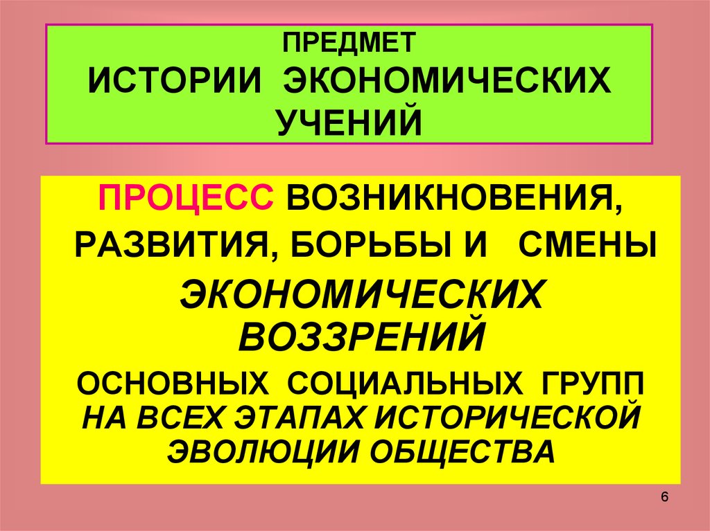 История экономических учений презентация