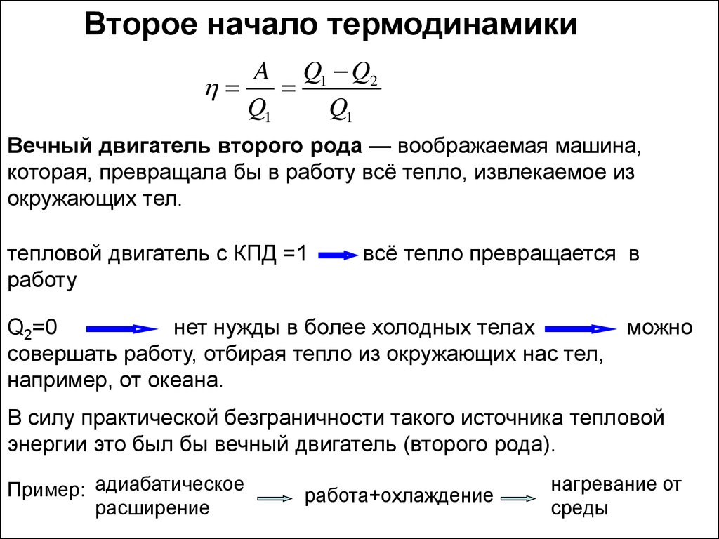 Термодинамика. Первое начало термодинамики - презентация онлайн