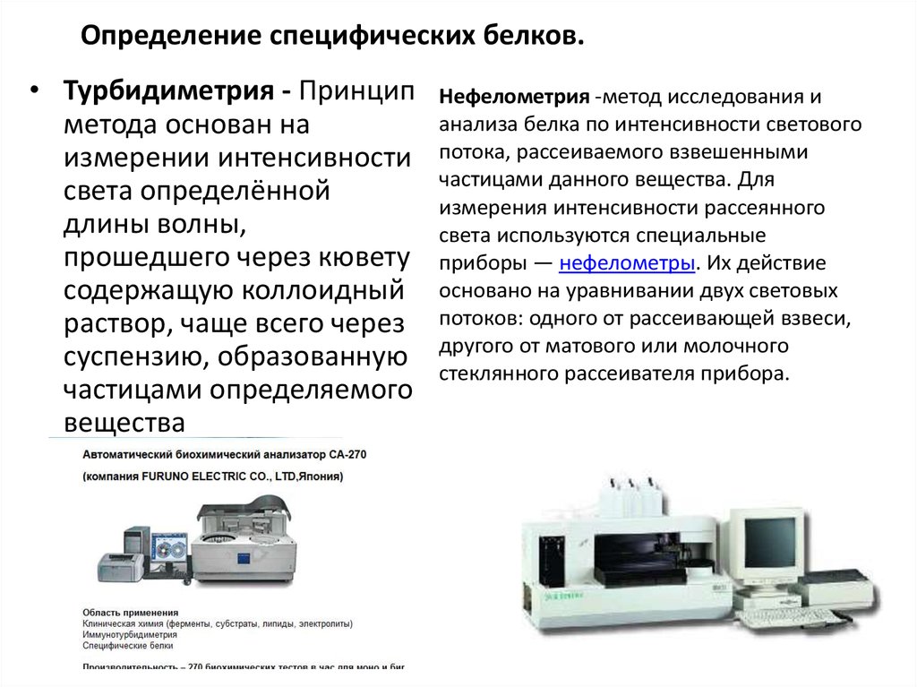 Нефелометрия и турбидиметрия презентация