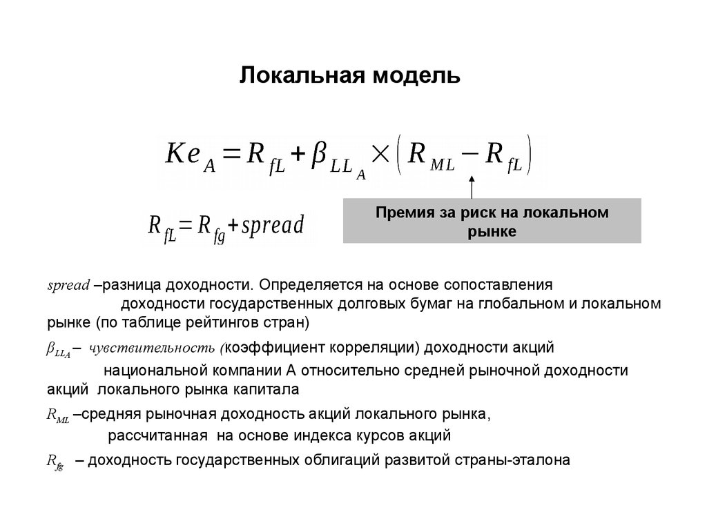 Какой будет величина рисковой премии для проекта направленного на выход на новые рынки