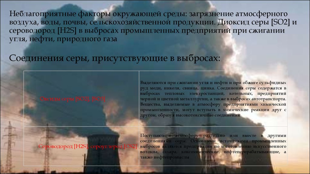 Влияние оксида на окружающую среду. Загрязнение соединениями серы. Влияние сероводорода на окружающую среду. Загрязнение окружающей среды сероводородом. Влияние загрязнения сероводорода на окружающую среду.