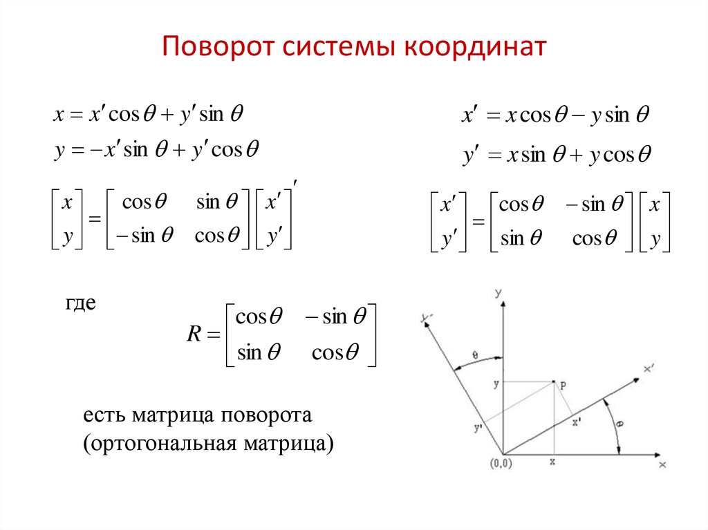 Поворот вокруг оси. Как найти угол поворота системы координат. Формулы преобразования координат при повороте координатных осей. Преобразование системы координат при повороте осей. Формула поворота координатных осей.