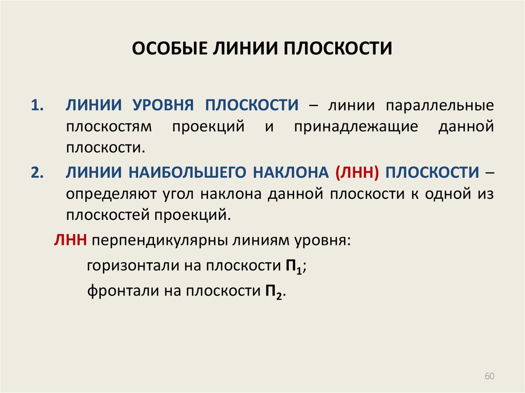 Линии на плоскости