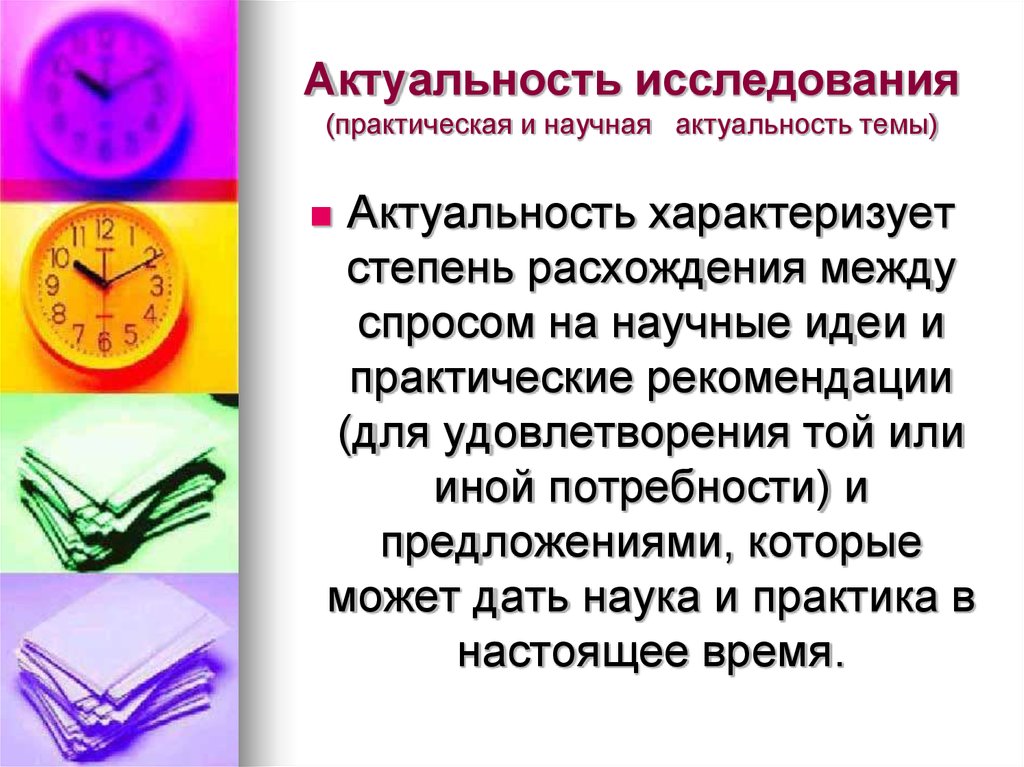 Актуальность исследования картинки