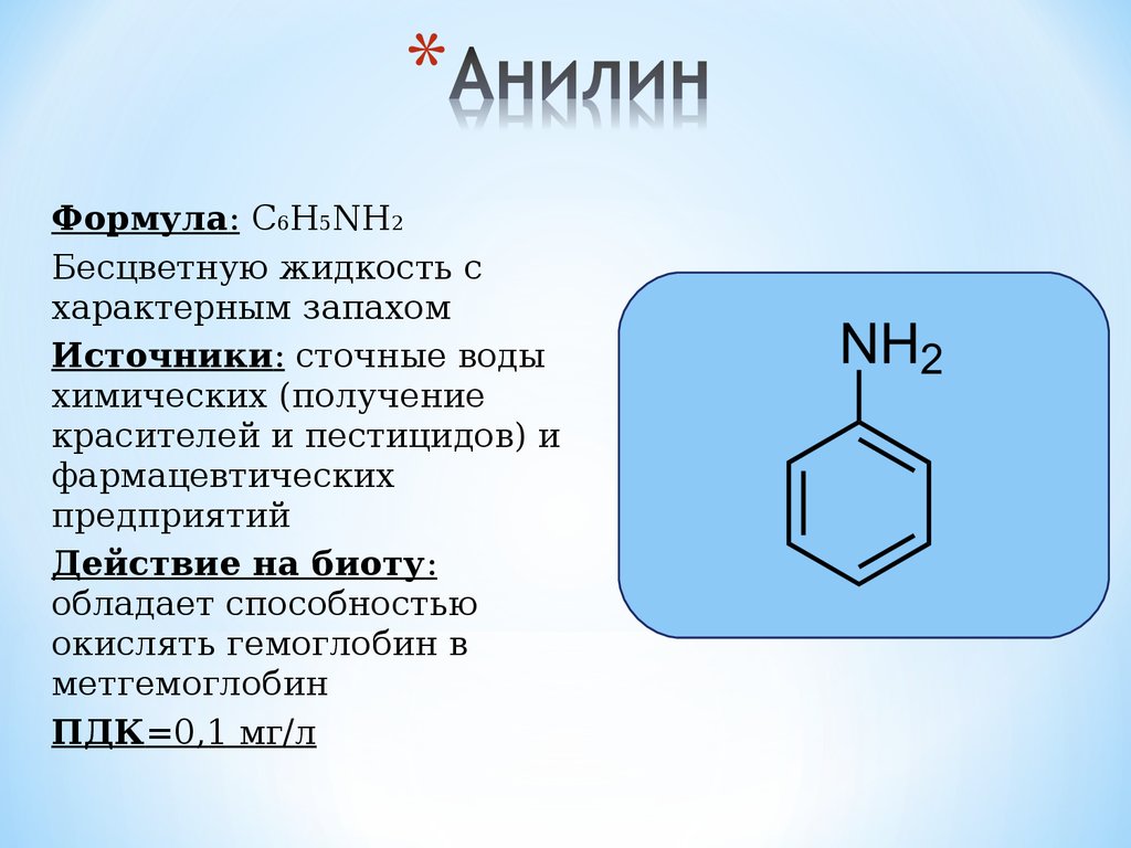 Анилин группа соединений