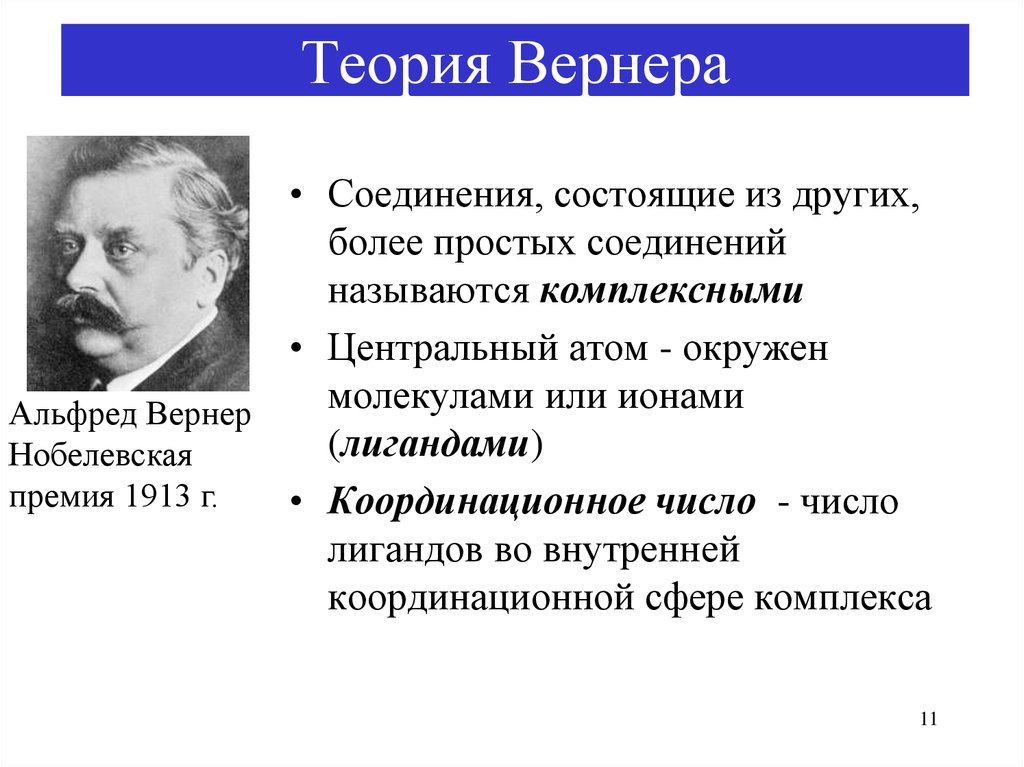 Альфред вернер презентация