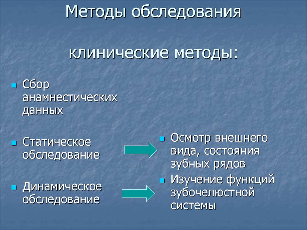 Методы обследования