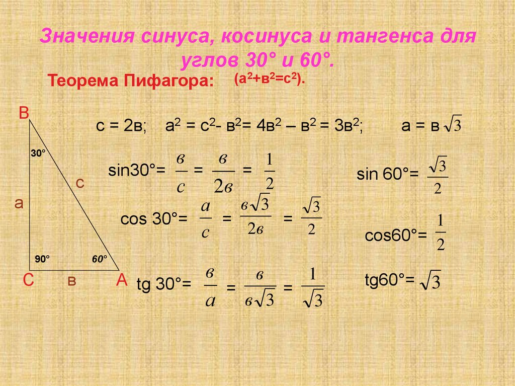 Угол 60 градусов теорема. Теорема Пифагора с синусом и косинусом. Как найти синус угла формула 60 градусов. Как найти синус угла 60 градусов. Как вычислить косинус угла 60 градусов.