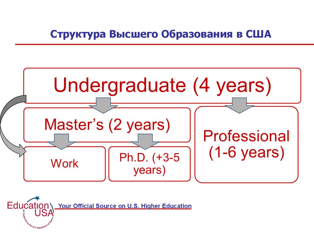 Система образования сша схема