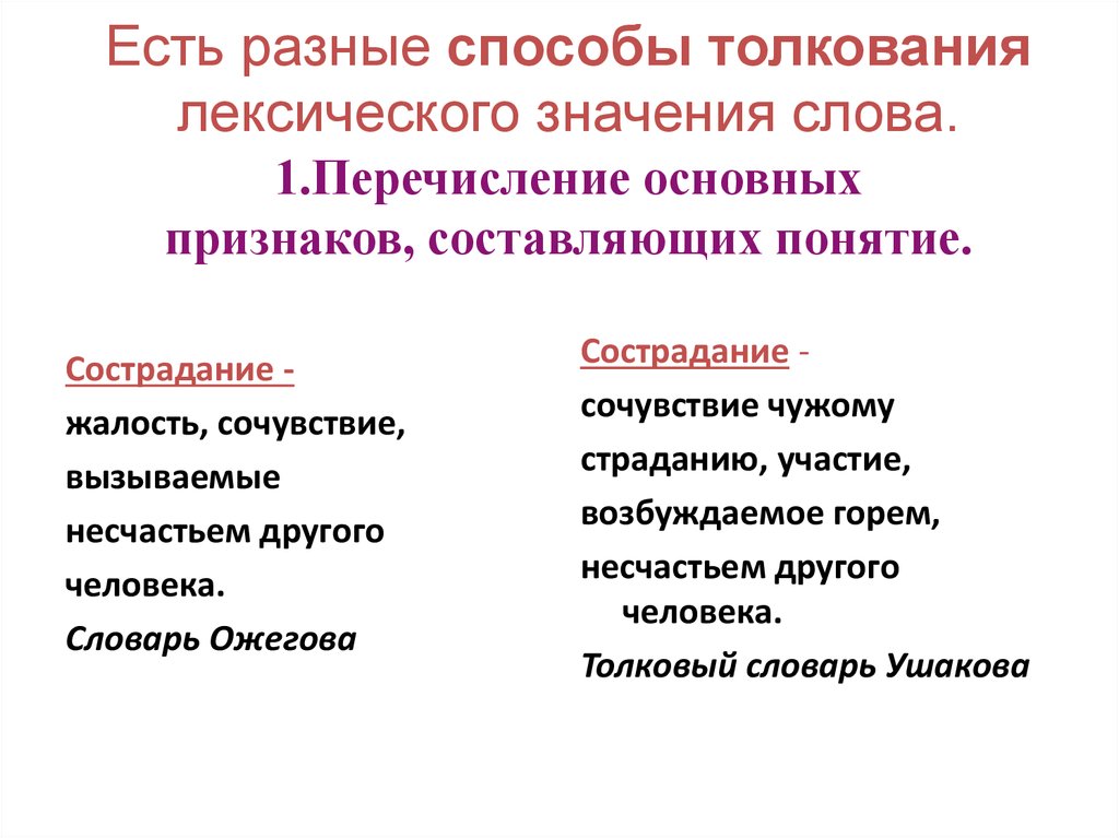 Значение толкования. Способы объяснения лексического значения. Способы толкования слов. Способы толкования значений. Способы толкования лексического значения слова.