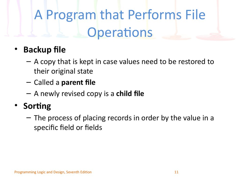 A Program that Performs File Operations