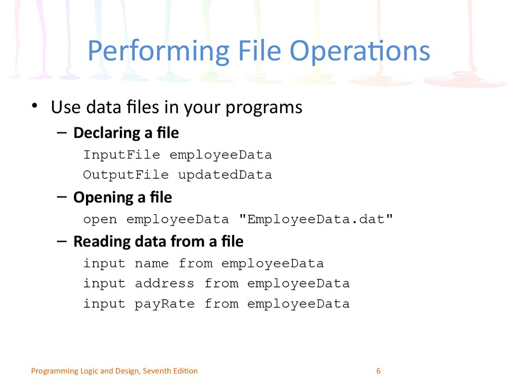 Performing File Operations