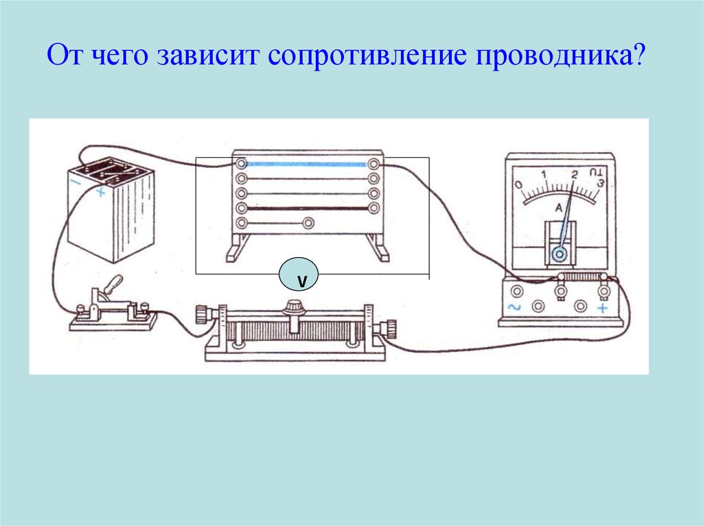 Электрическое сопротивление схема