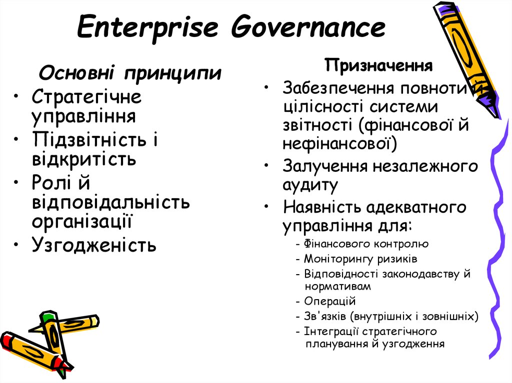 Enterprise Governance