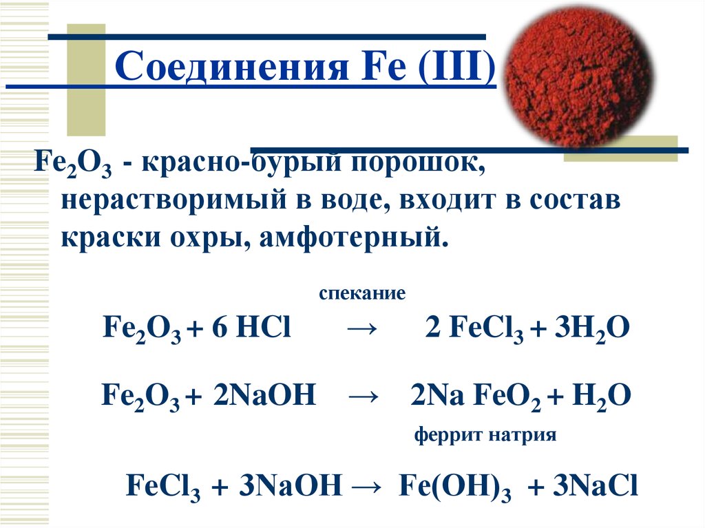 Соединения Fe (III)
