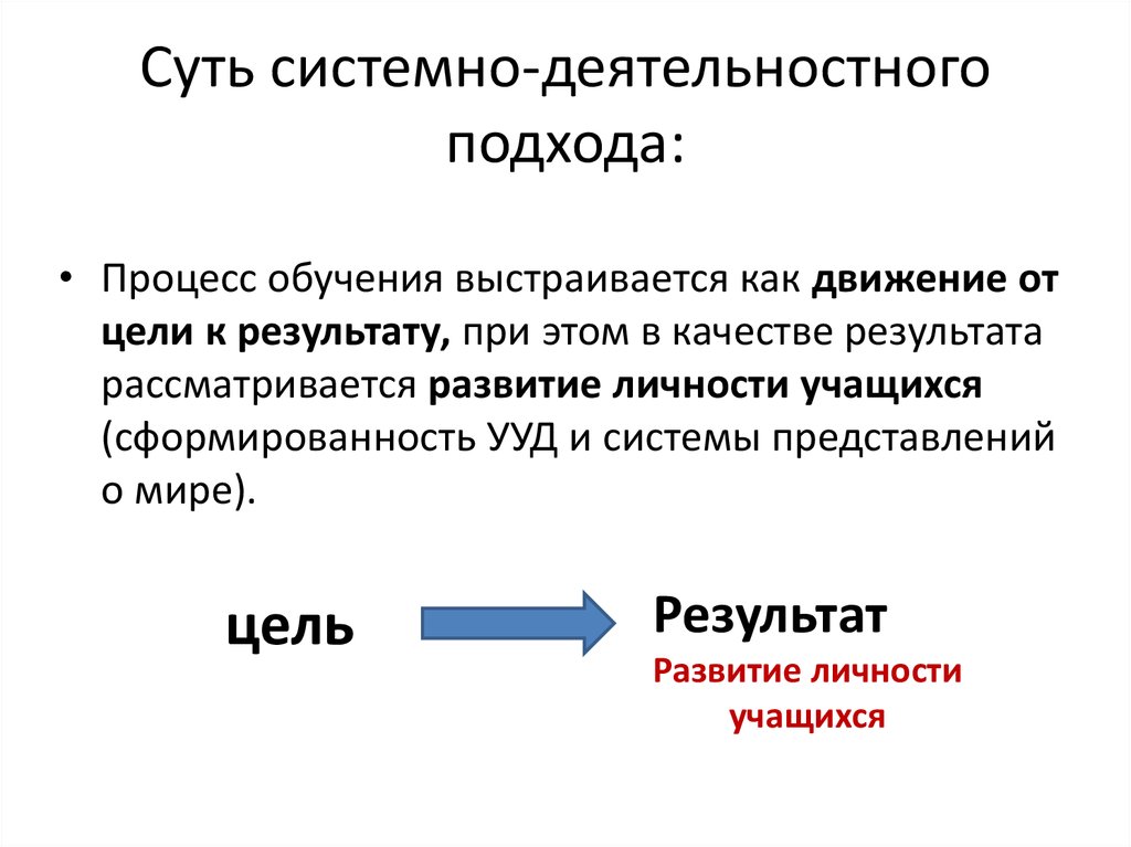 Подходы процесса обучения. Видит суть системно.