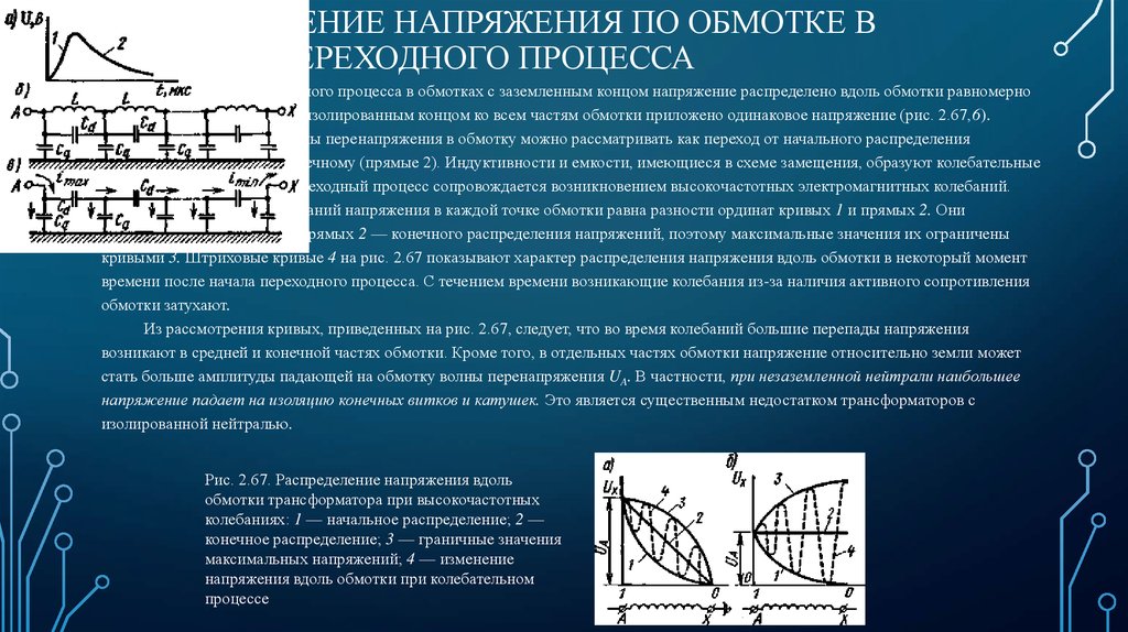 Распределение напряжения