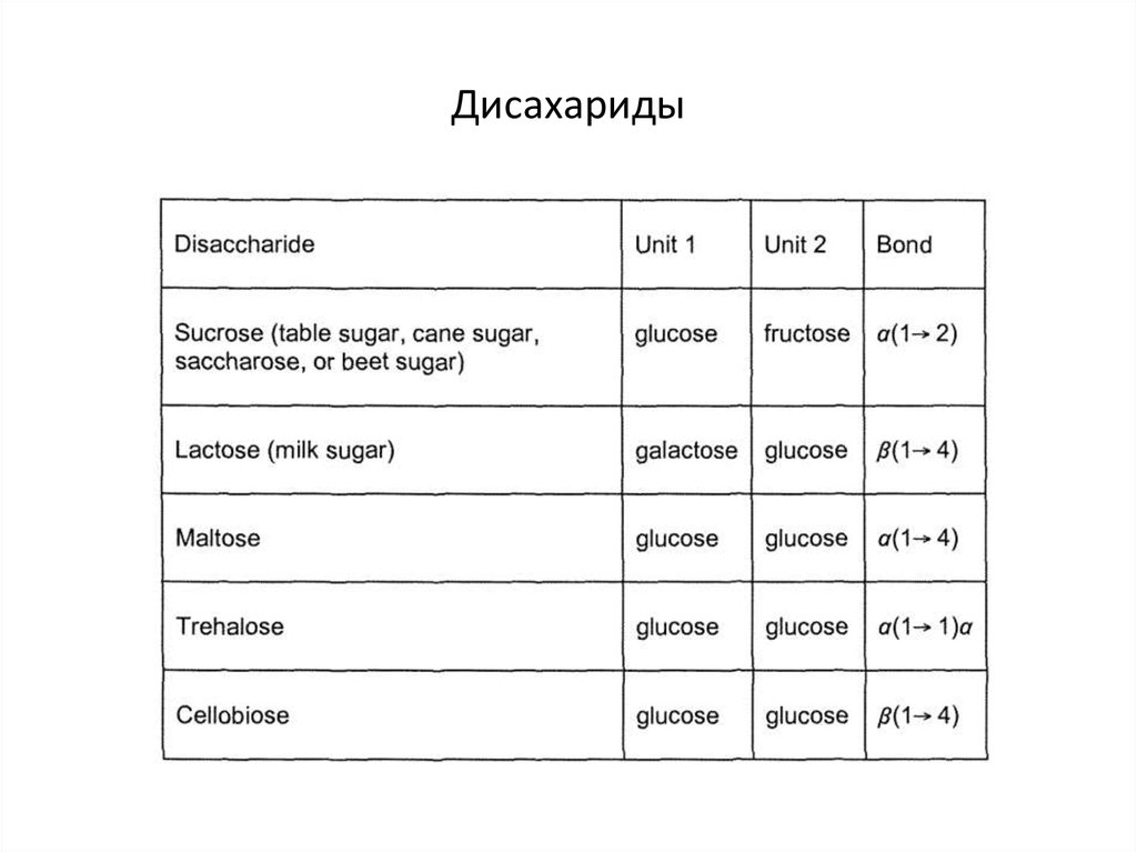 Дисахариды