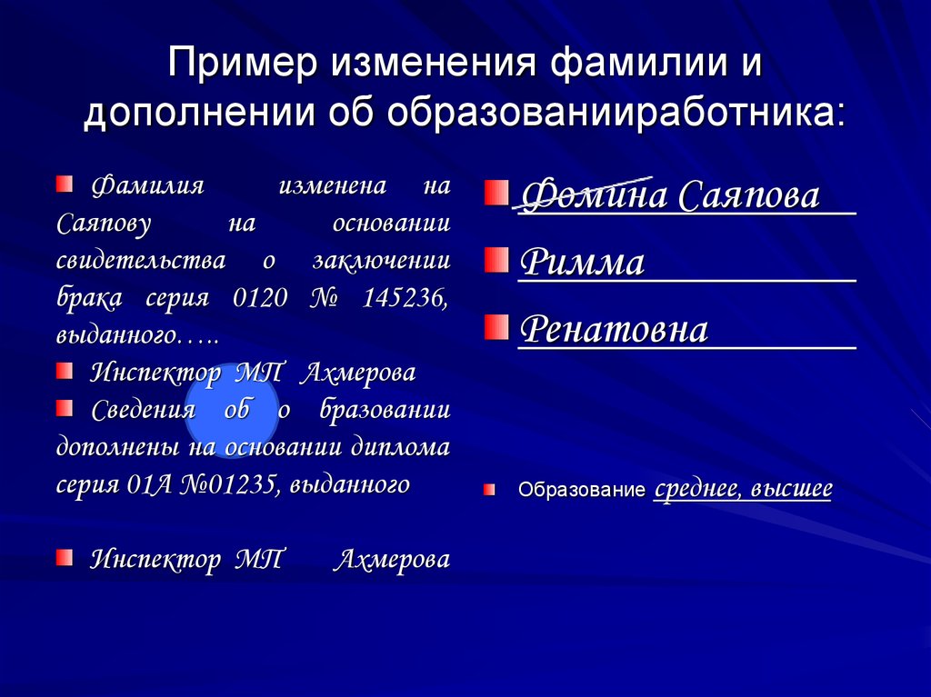 Пример изменения. Пример изменения прав. Примеры изменения информации. Искусственные изменения примеры.