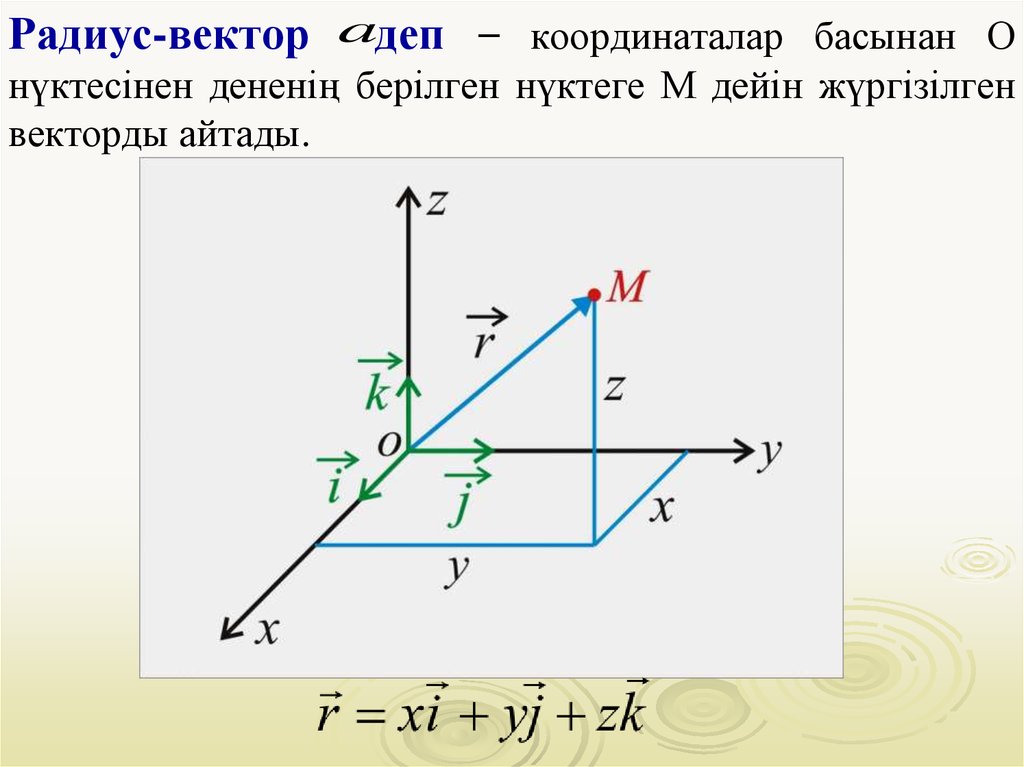 Радиус координат. Радиус вектор формула. Радиус-вектор и его проекции по осям координат. Радиус вектор физика формула. Радиус вектор точки в пространстве.