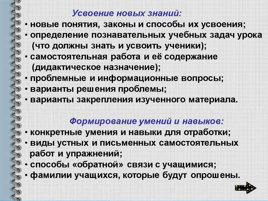 Урок был усвоен. Усвоение новых знаний. Урок усвоения новых знаний. Этап первичного усвоения новых знаний. Урок усвоения нового знания.