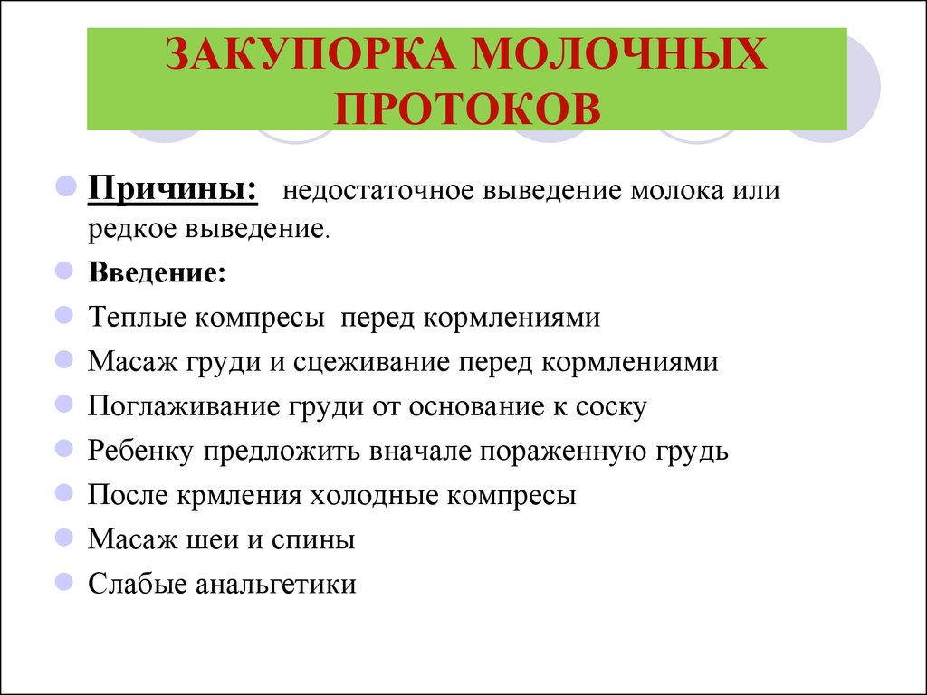 Грудное вскармливание. Осложнения - online presentation