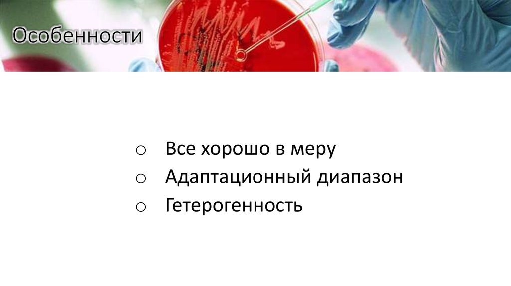 Особенности