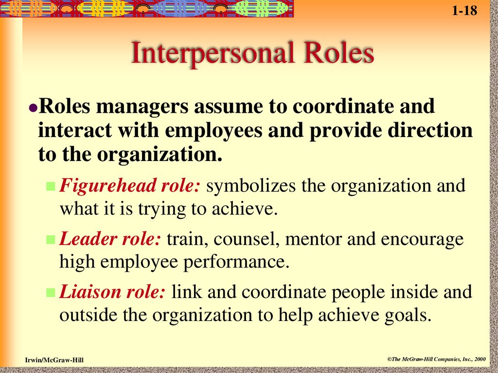 Interpersonal Roles