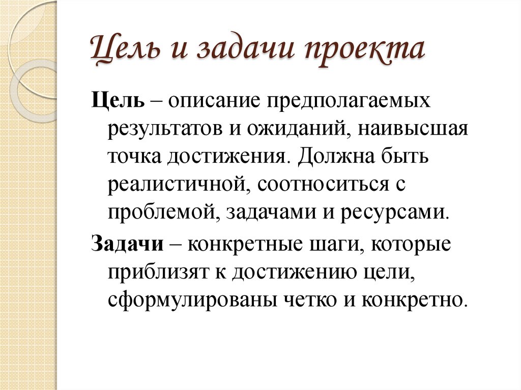 Дать определение цели. Цели и задачи проекта. Определение цели и задачи проекта. Как написать задачи проекта. Как написать цель проекта.