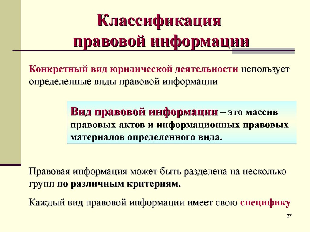 Правовая информация вопросы