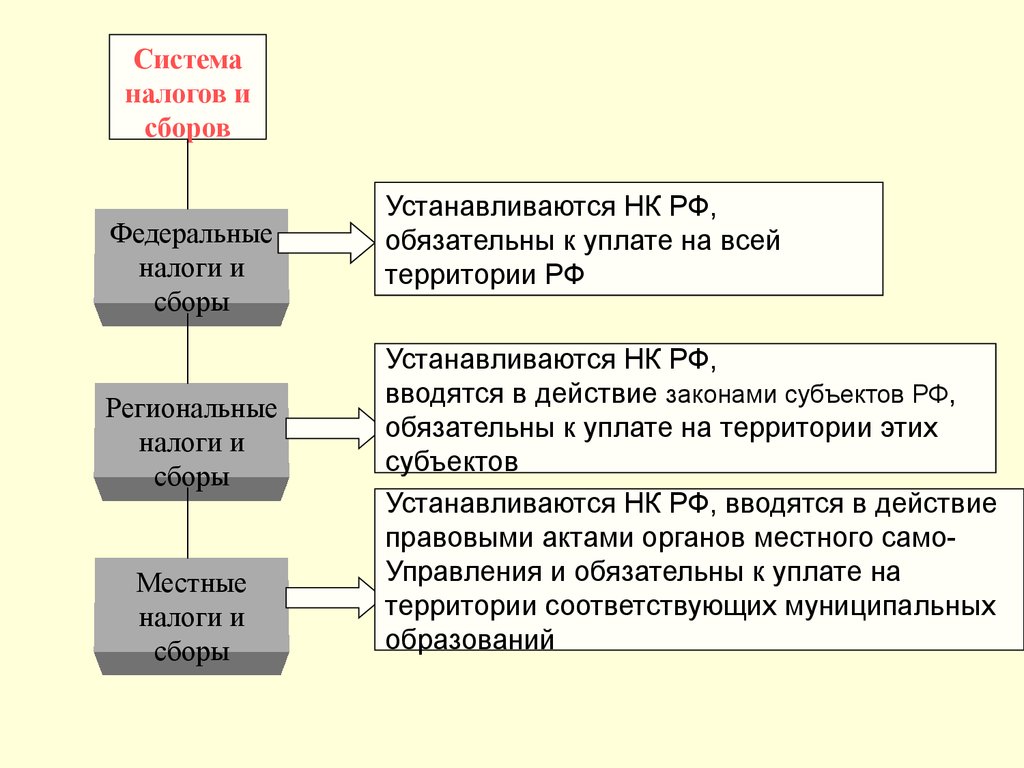 Особенности налогов в россии. Система налогов. Структура налоговой системы РФ. Схема налогов и сборов в РФ. Система налогов НК РФ.