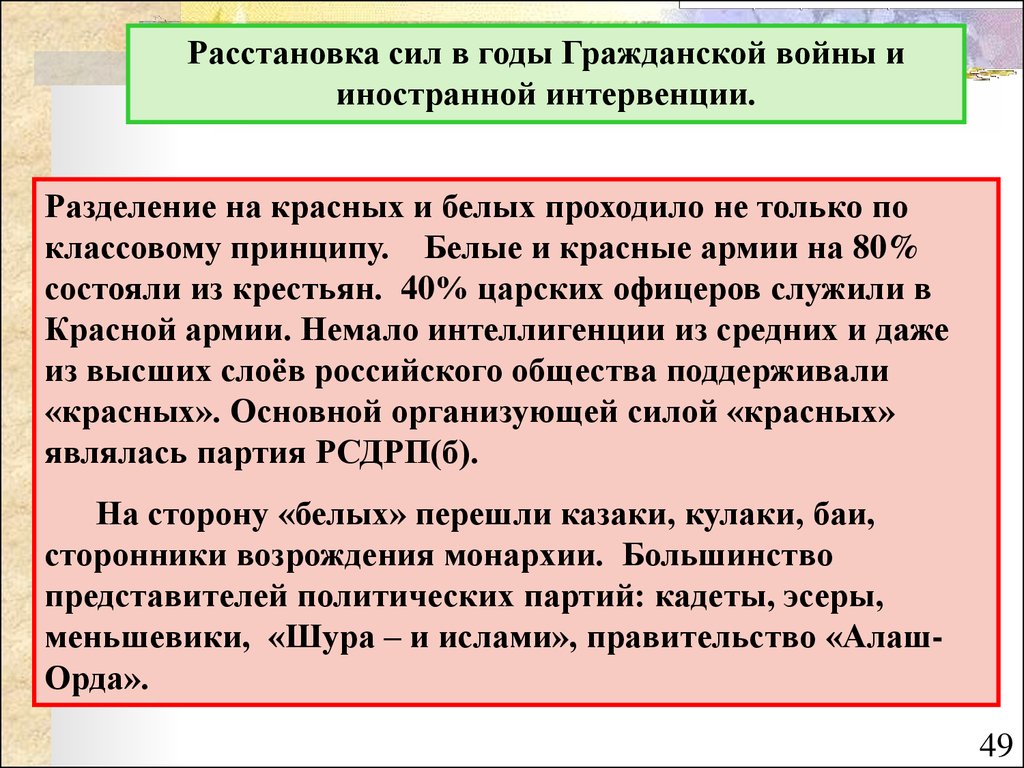 Расстановку политических сил