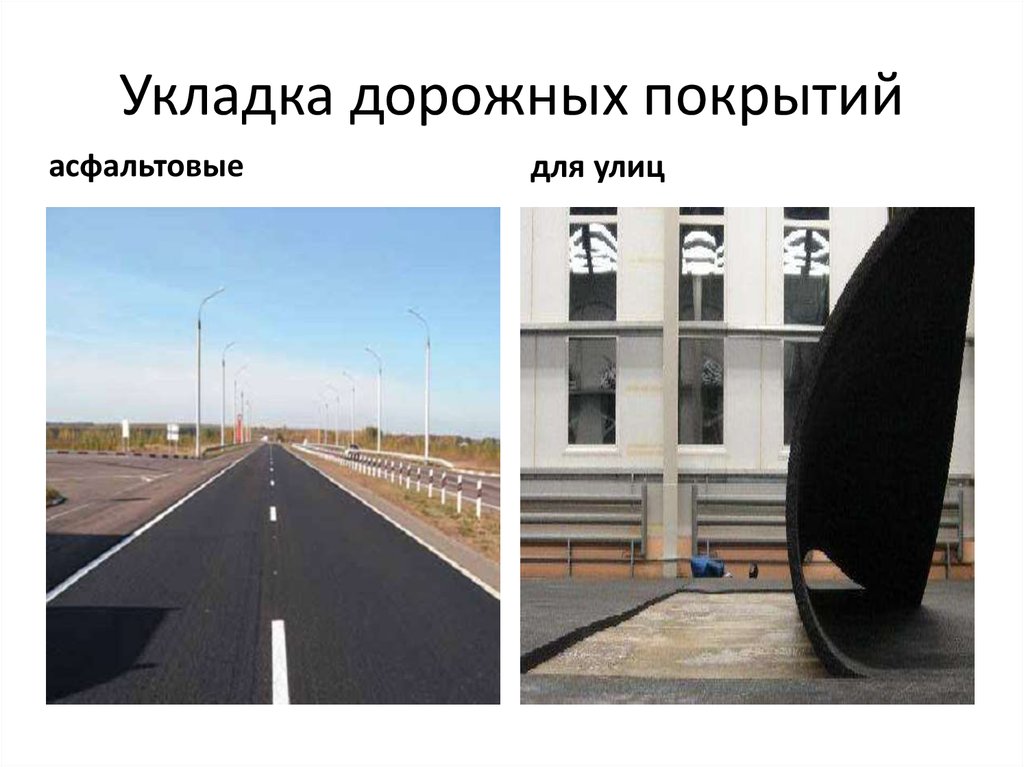 Укладка дорожных покрытий