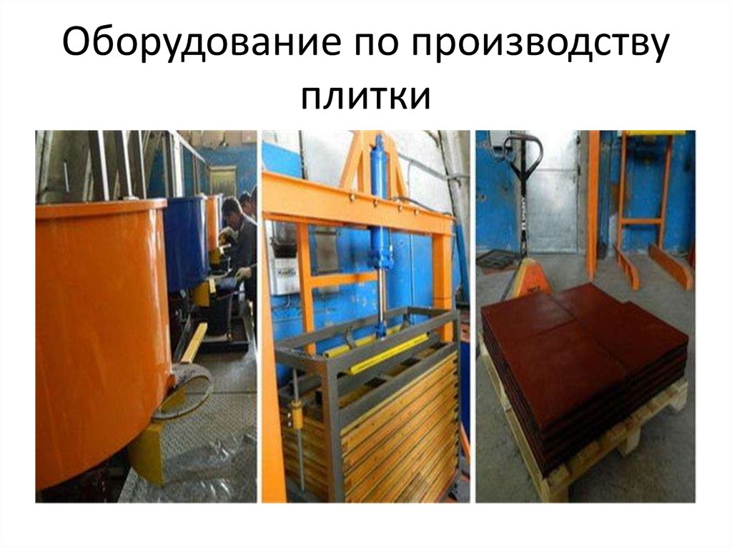 Оборудование по производству плитки