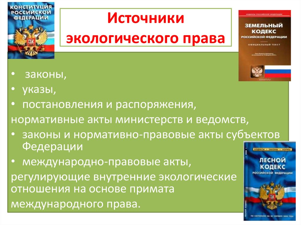 Экологическое право находится. Конституционные основы экологического законодательства. Источники права в области экологии. Источники экологического права законы. Нормативно-правовые акты, регулирующие экологические отношения:.